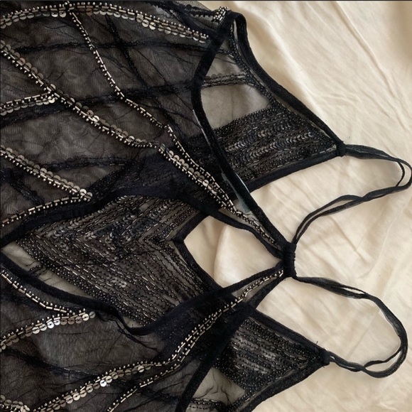 Kimchi Blue Sheer Top Black - Picture 6 of 8